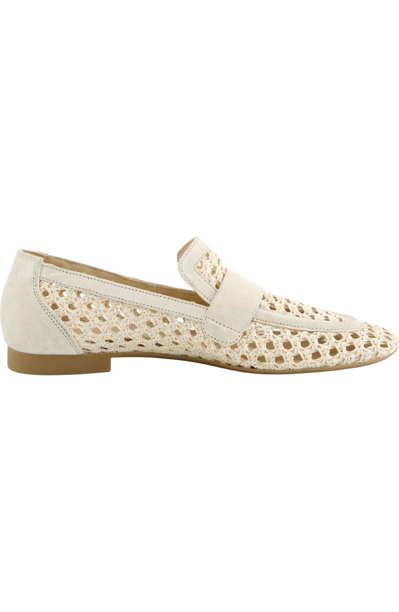 Paul Green Delta Woven Loafer, Alternate, color, Nature Shell Diva Soft Suede
