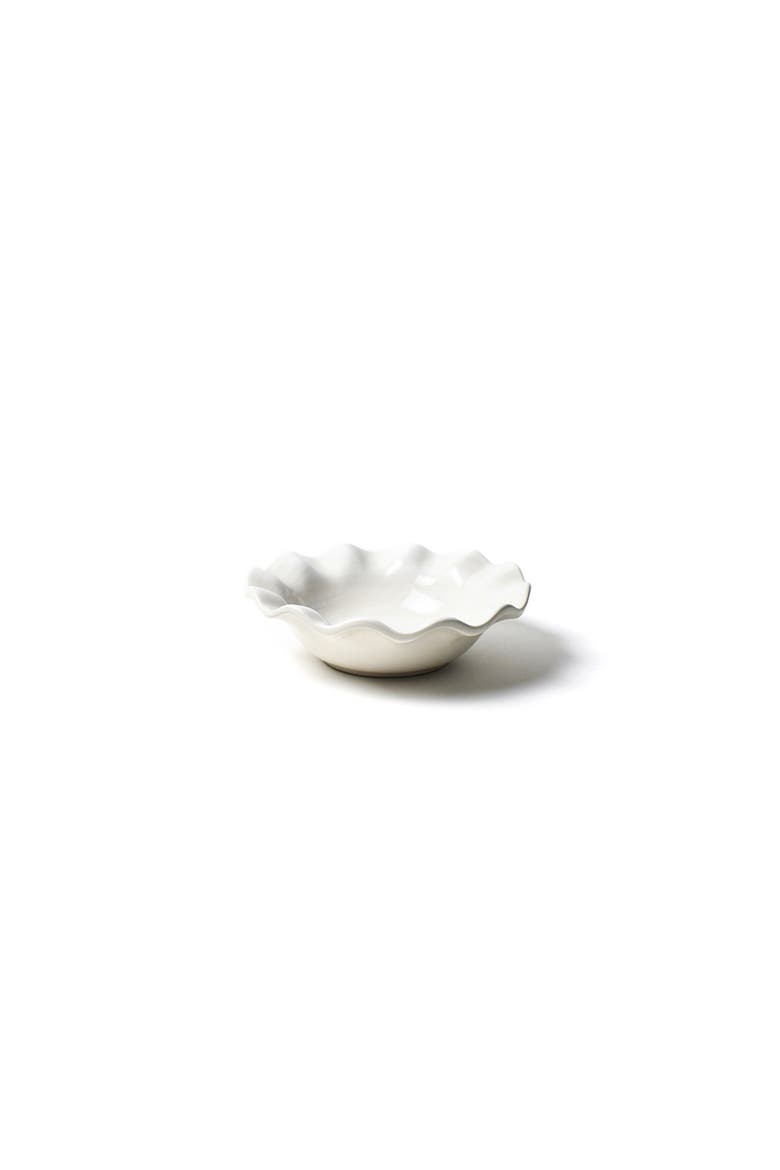 Signature White Ruffle Flare Small Bowl, Main, color, White
