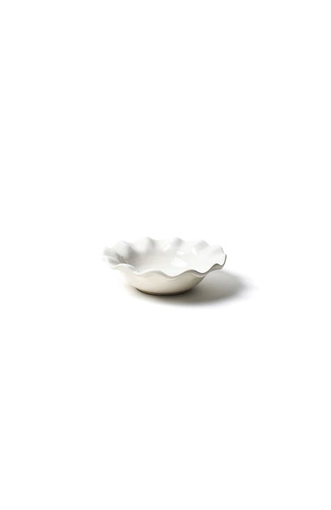 Signature White Ruffle Flare Small Bowl
