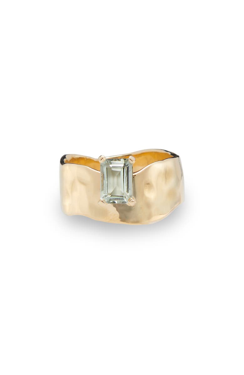Lady Grey Wade Ring, Main, color, Gold/Green Amethyst