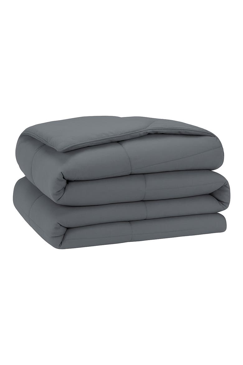 Microfiber Comforter & Sham Set, Main, color, GREY