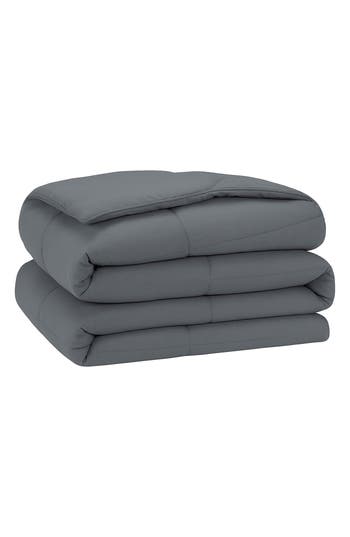 Luxury Home Microfiber Comforter & Sham Set In Gray