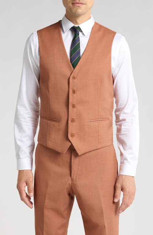Braveman Classic Fit 3-piece Suit In Rust Brown
