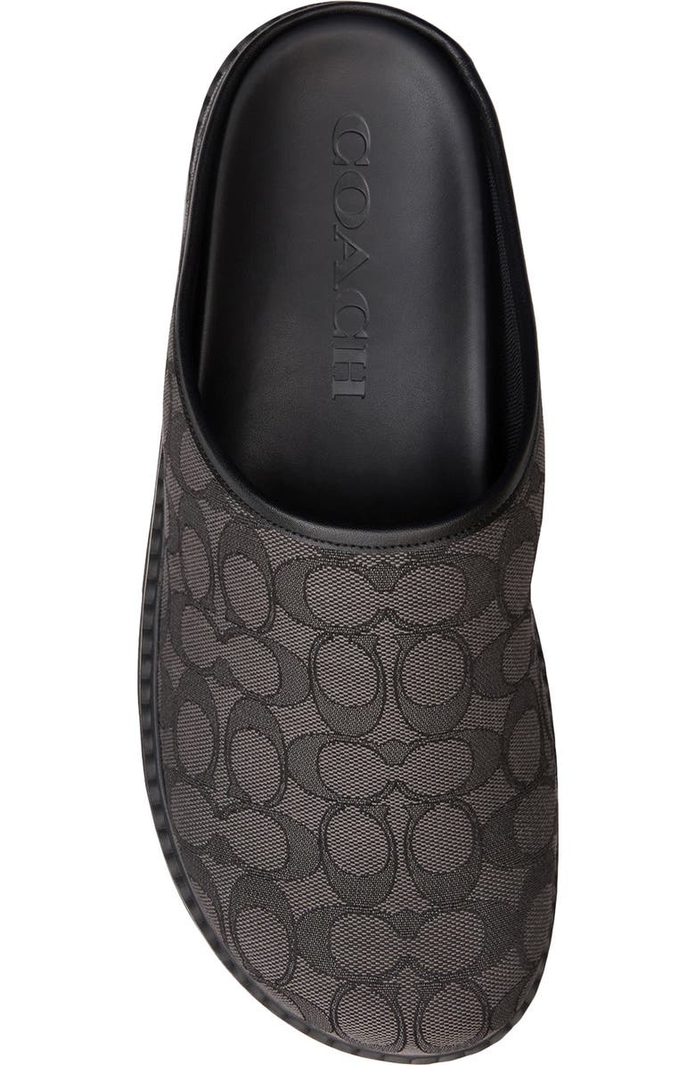 COACH Signature Jacquard Sport Clog, Alternate, color, Graphite/ Black