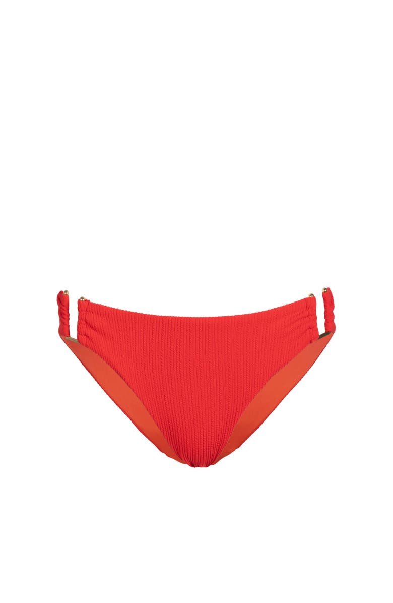 Change of Scenery Layla U-Bar Trim Lowrise Hipster Bikini Bottom, Main, color, Guava Red