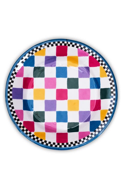 Set of 4 Jamboree Melamine Dinner Plates