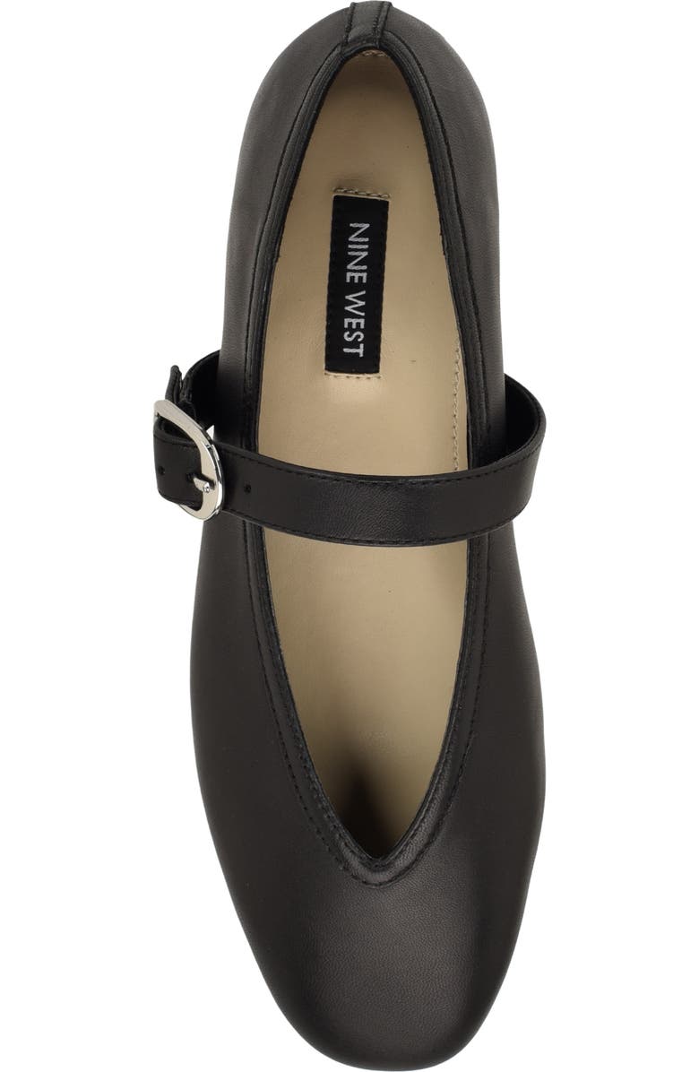Nine West Vancee Mary Jane Flat, Alternate, color, Black