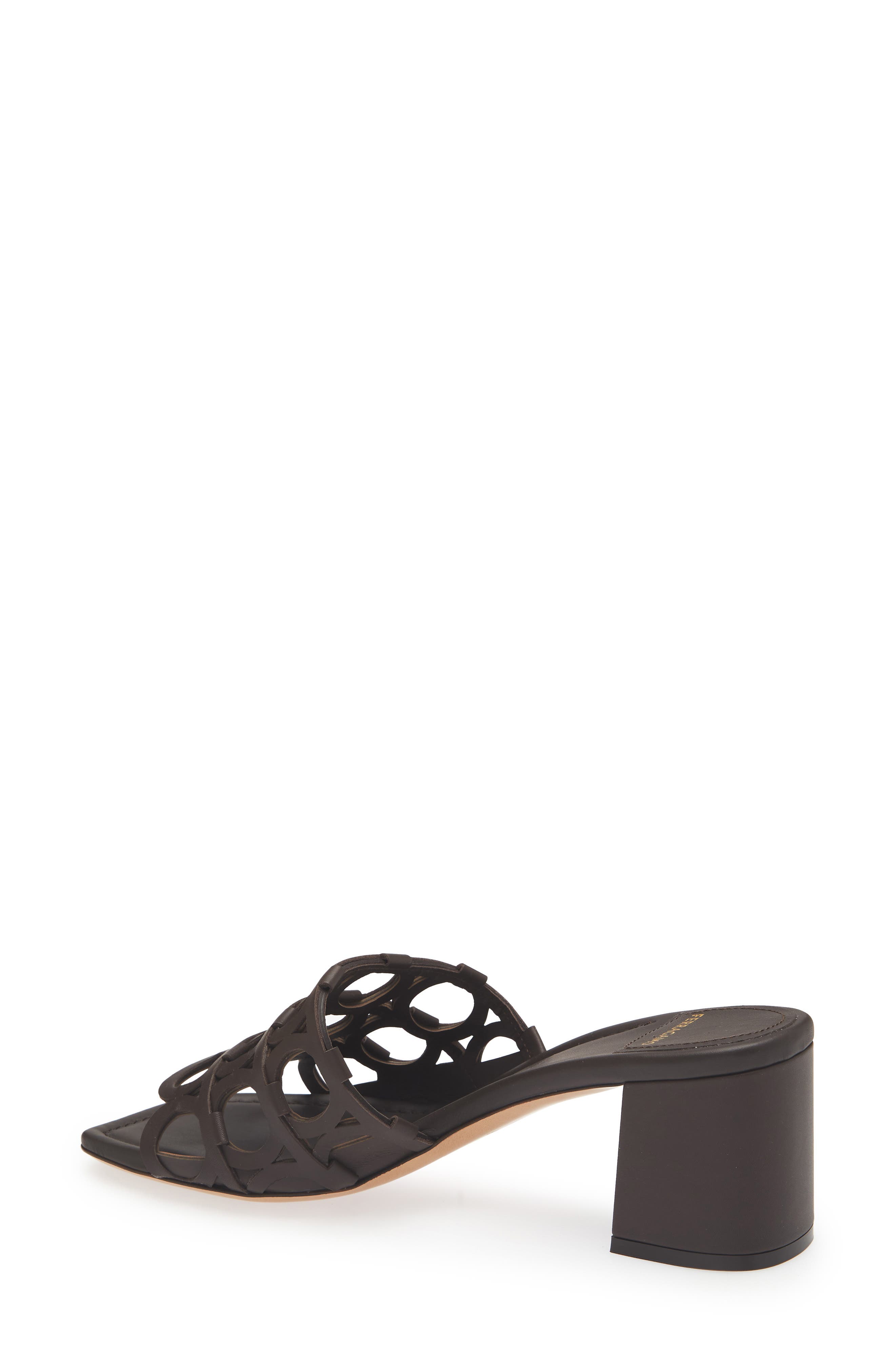 FERRAGAMO Abili T-Strap Sandal, Alternate, color, Chocolate