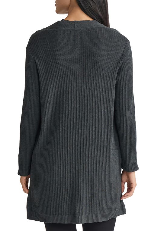 Jones New York Sutton Rib Cardigan In Gray
