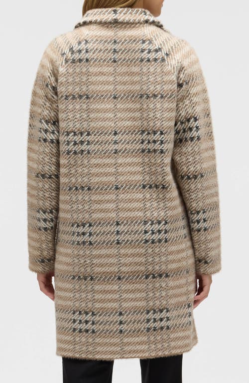 Nvlt Patterned Eyelash Sweater Coat In Neutral