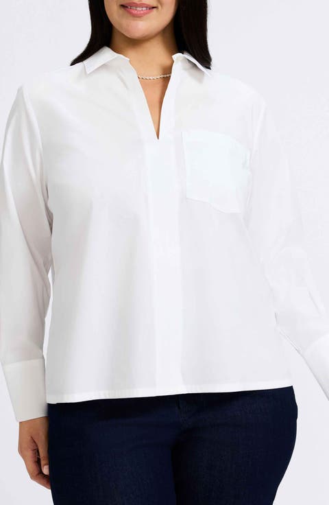 Bella Solid Popover Top (Plus)