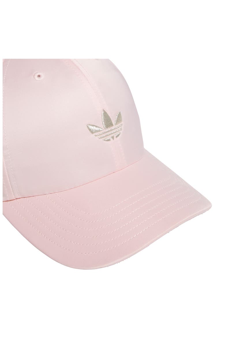 Shine Trefoil Baseball Cap, Alternate, color, SANDY PINK/ WHITE