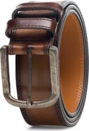 Magnanni Wayne Burnished Leather Belt