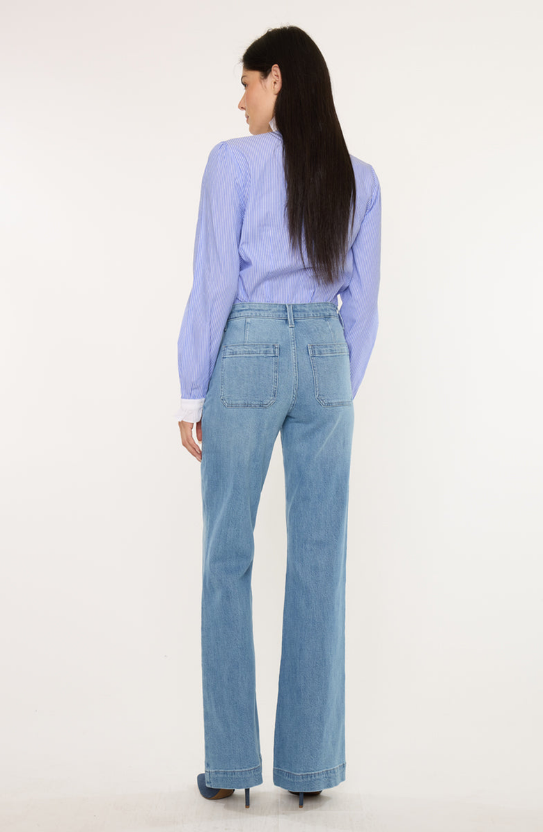 KanCan Prima High Rise Flare Jeans, Alternate, color, Medium Dark