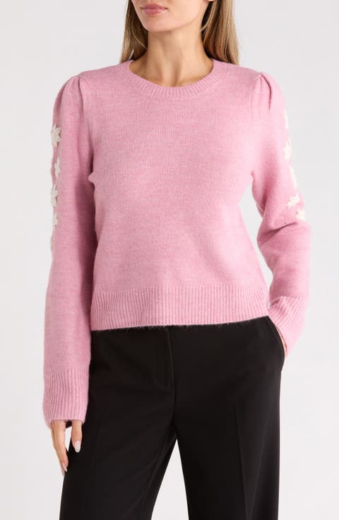 Floral Embroidered Sweater