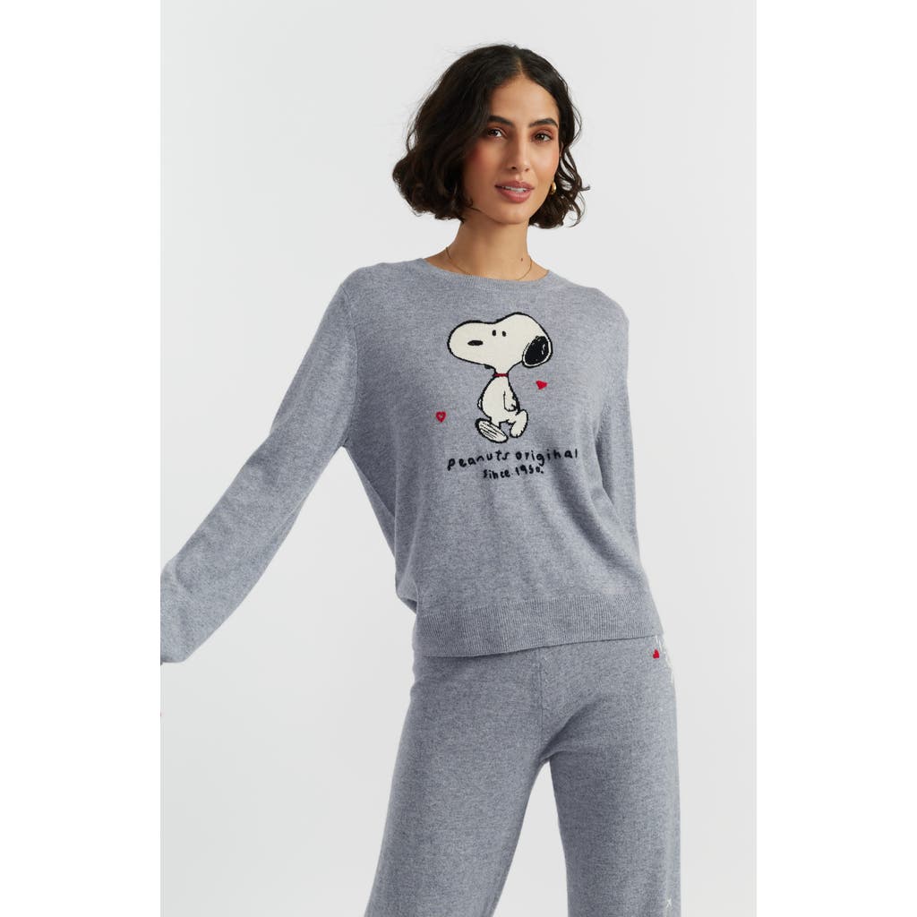 Chinti & Parker Wool Cashmere Peanuts Original Sweater In Gray
