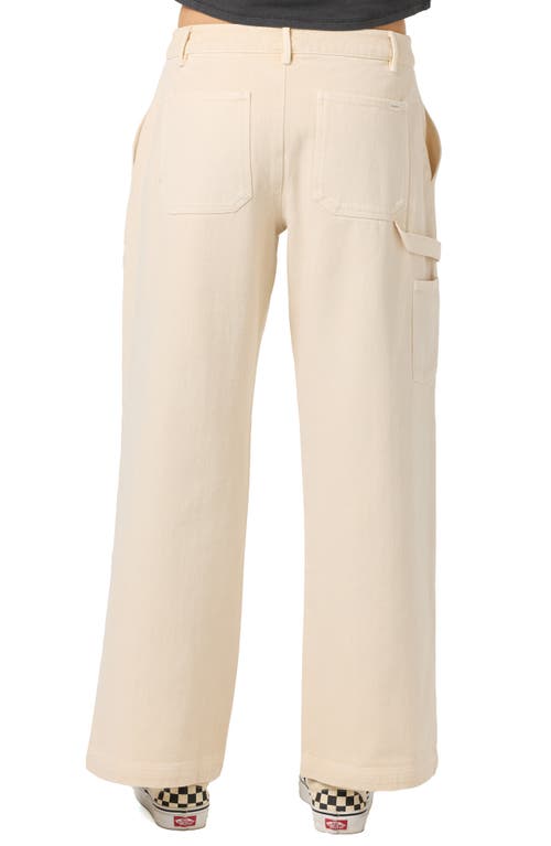 O'neill Chandler Wide Leg Carpenter Pants In Neutral
