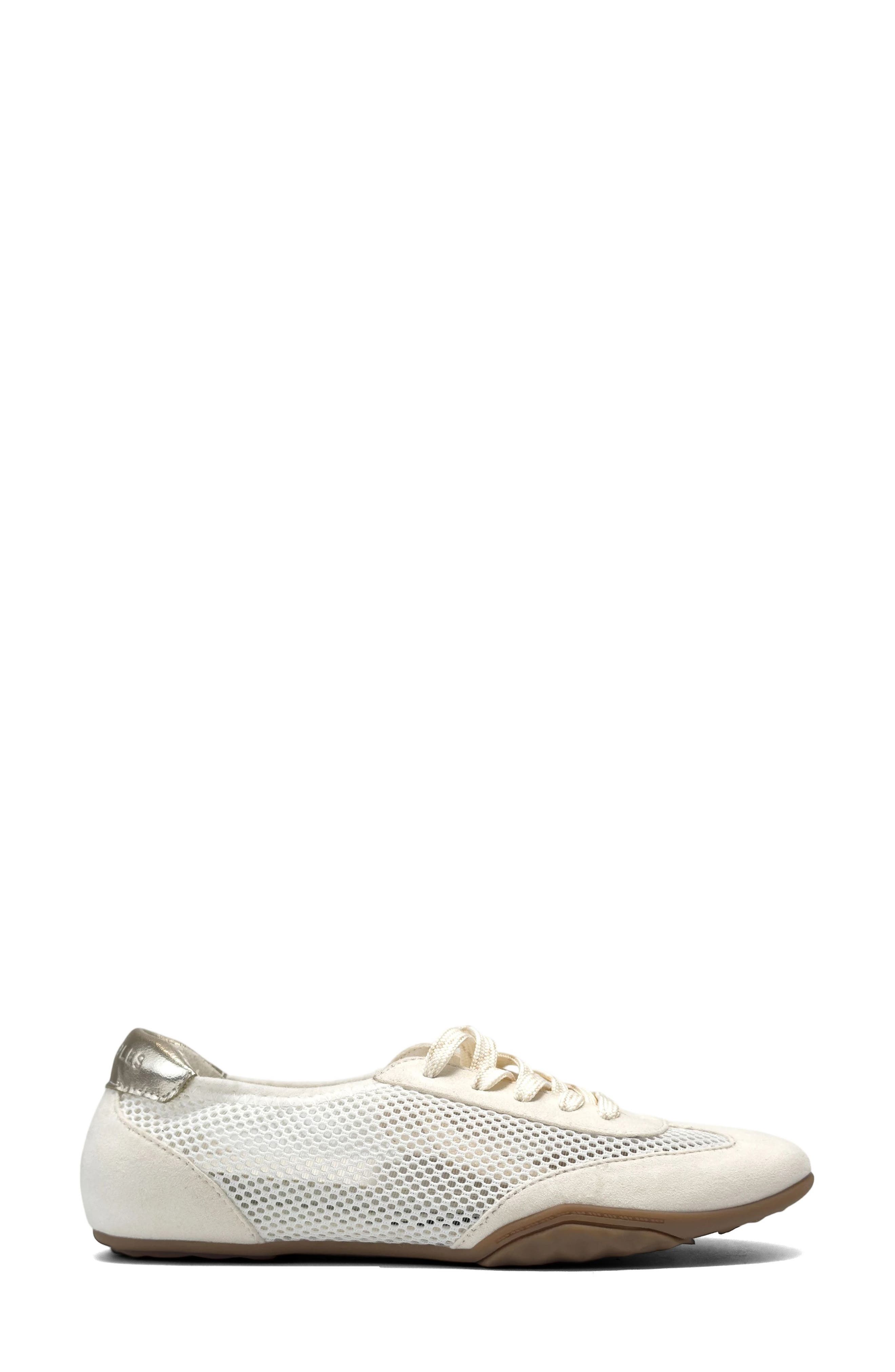 Opal Mesh Lace-Up Sneaker, Alternate, color, EGGNOG