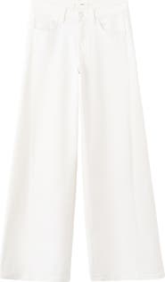 MANGO TEEN Low Rise Wide Leg Jeans