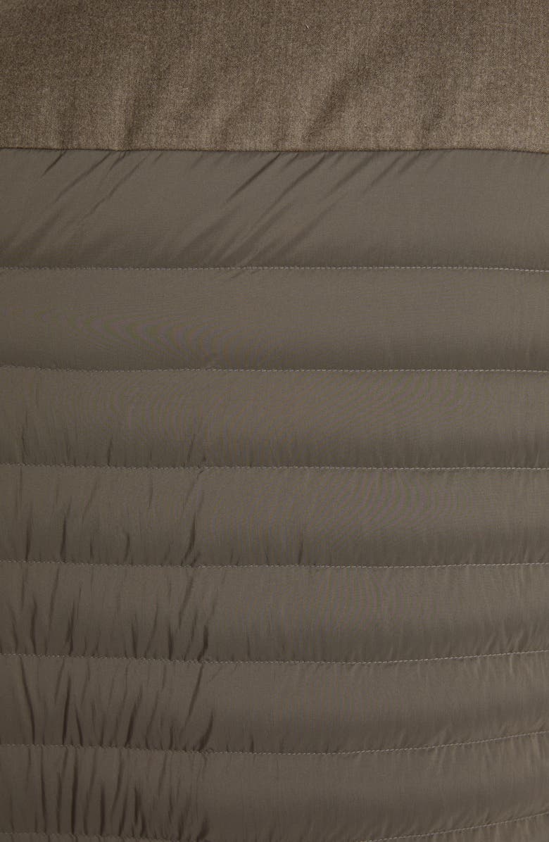 Moncler Fauscoum Virgin Wool & Quilted Nylon Down Jacket, Alternate, color, 