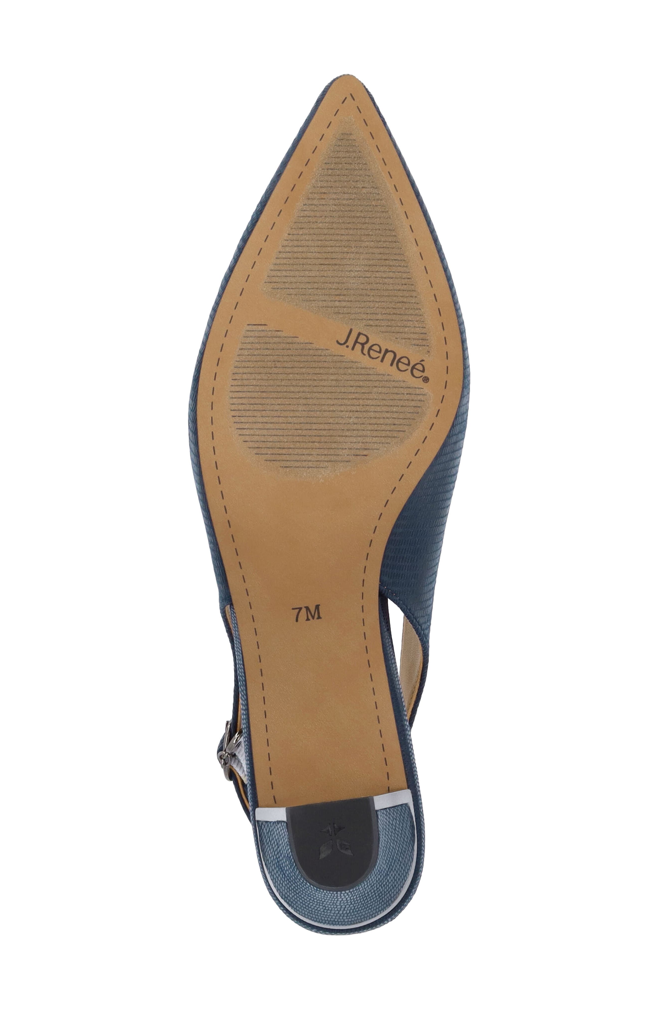 Darra Slingback Pointed Toe Pump - Wide Width Available, Alternate, color, NAVY