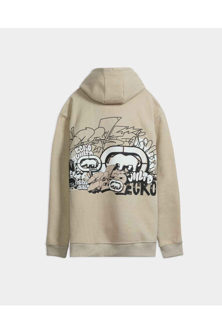 Graffiti Across the City Hoodie, Alternate, color, Beige