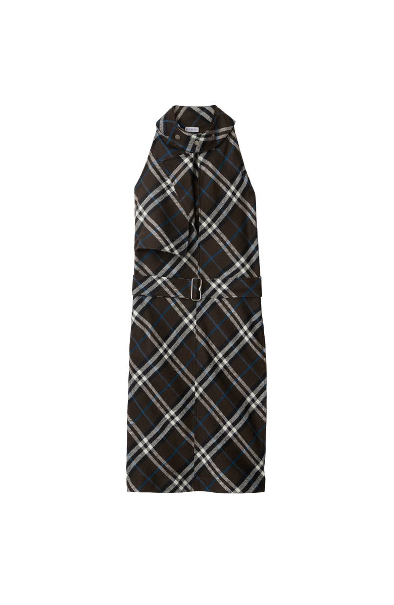Burberry Check Wool Silk Dress, Alternate, color, 