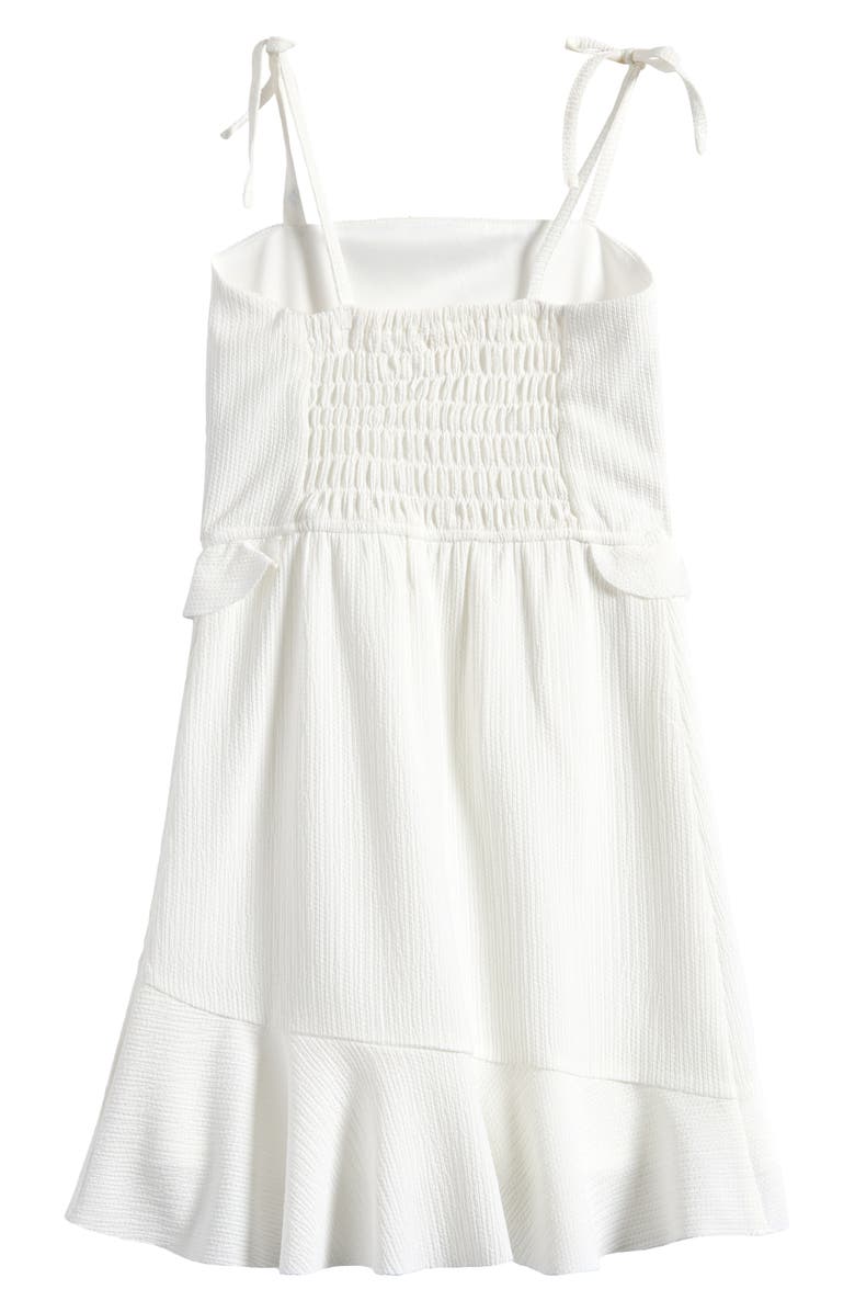 Ava & Yelly Kids' Textured Knit Dress, Alternate, color, White