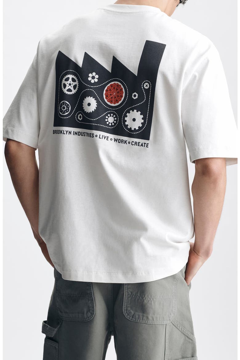 Loose Fit Cotton Graphic T-Shirt, Alternate, color, WHITE ONYX
