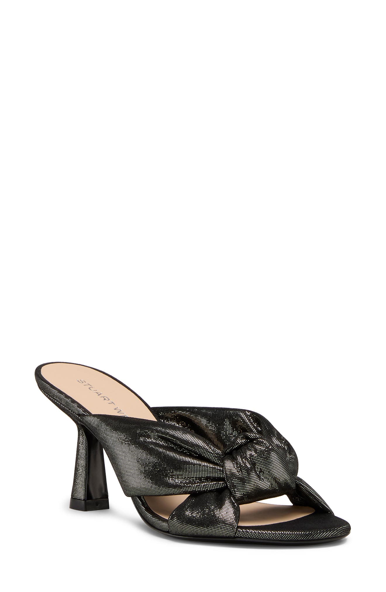 Stuart Weitzman Soplaya Slide 75 Sandal, Main, color, Gunmetal