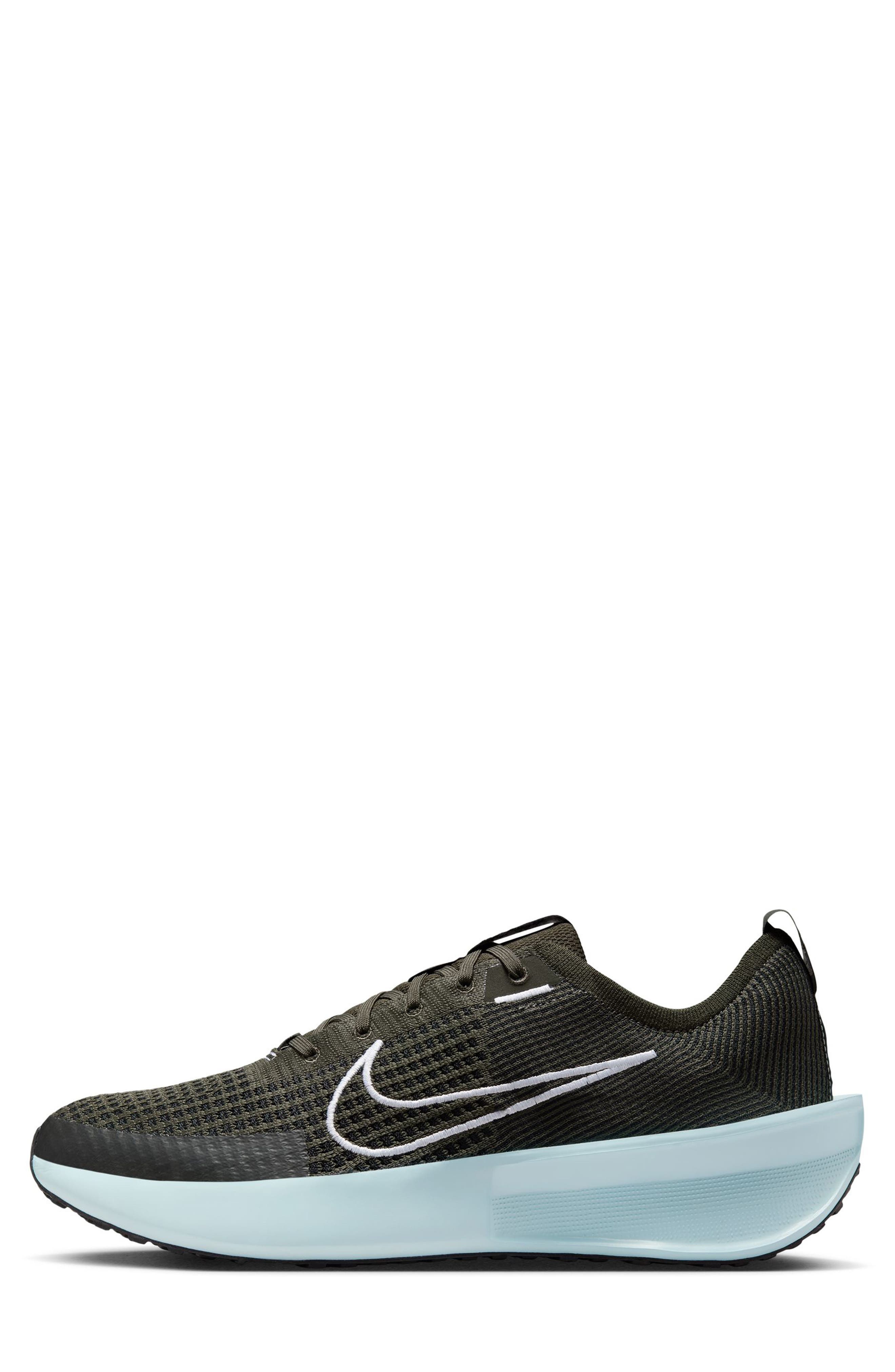 Nike Interact Run Running Sneaker, Alternate, color, Sequoia/ White/ Black