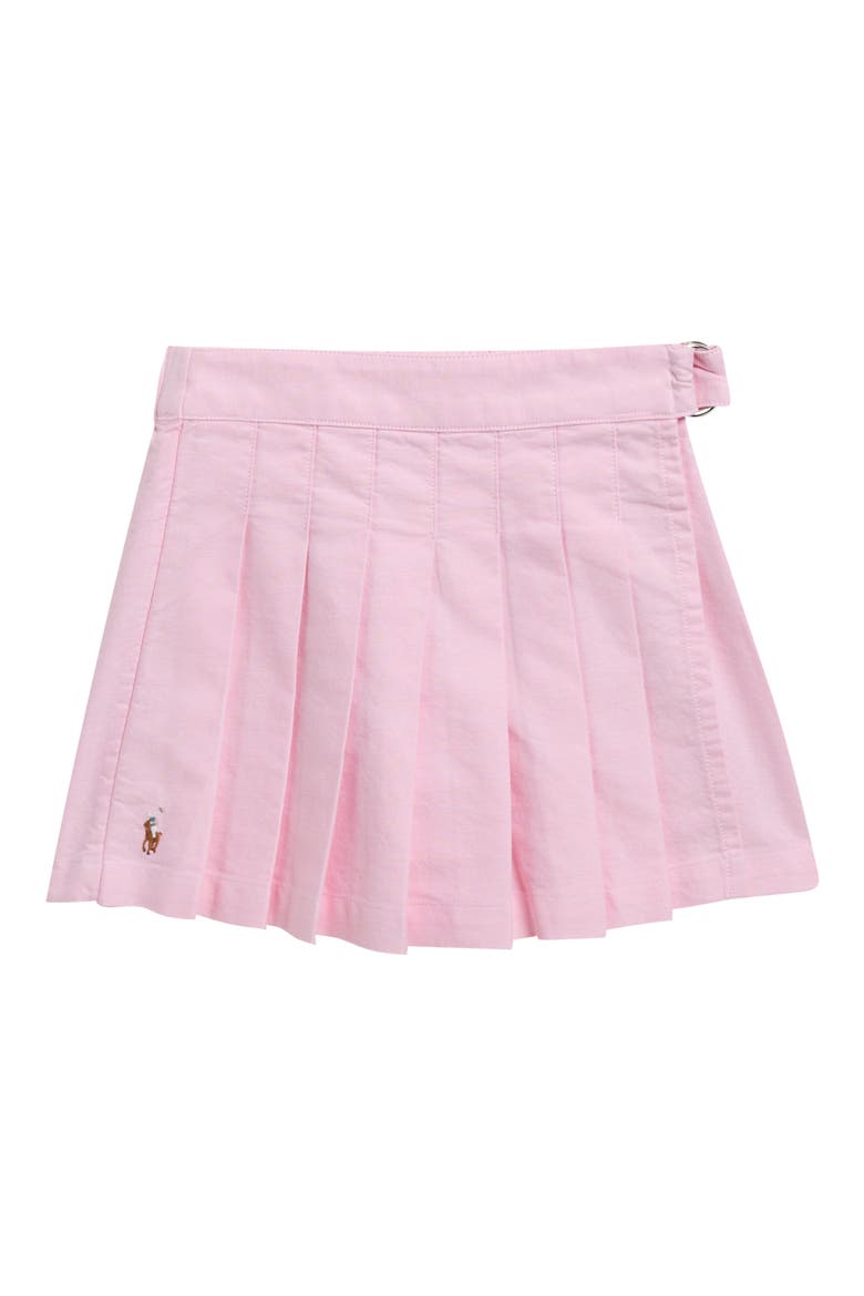 Kids' Pleated Oxford Skort, Main, color, PINK