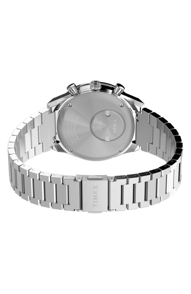 Timex<sup>®</sup> Q Chronograph Bracelet Watch, 40mm, Alternate, color, White
