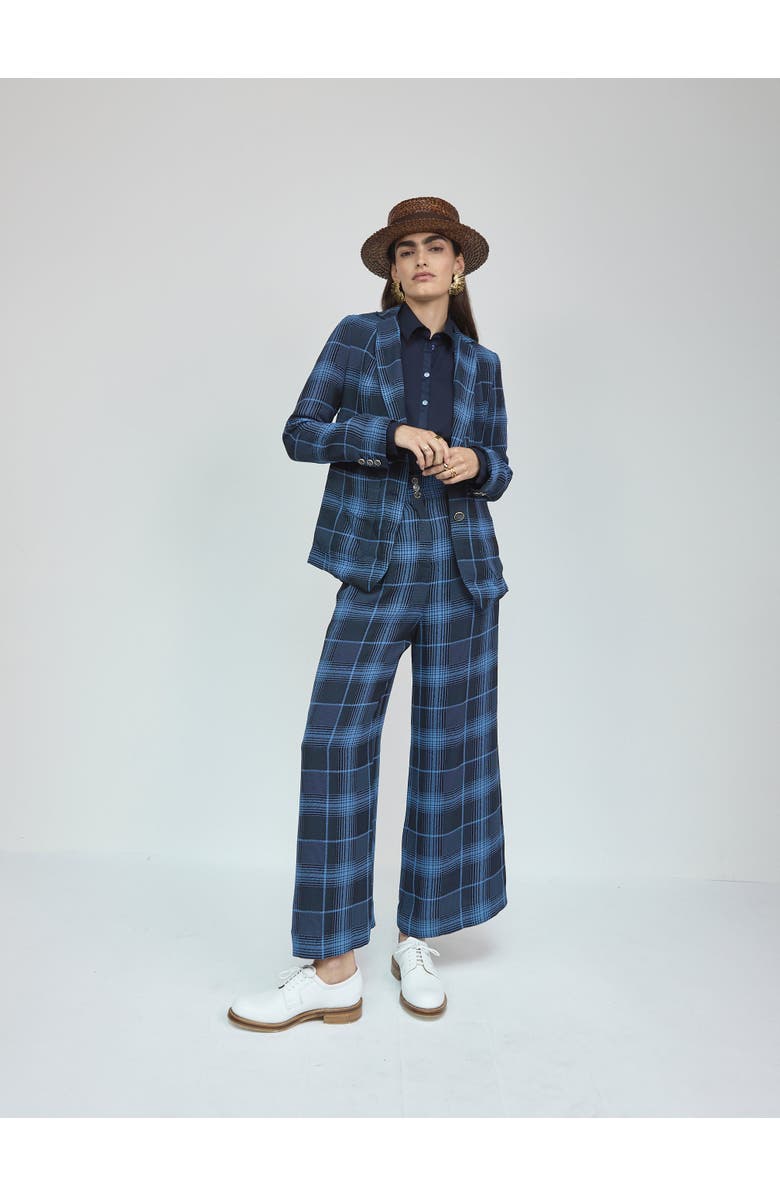 Temperley London Plath Trousers, Alternate, color, Dark Blue