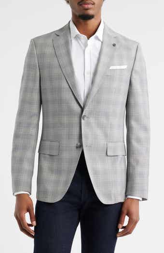 BOSS Hutson Plaid Virgin Wool Sport Coat