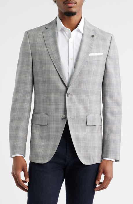 BOSS Hutson Plaid Virgin Wool Sport Coat