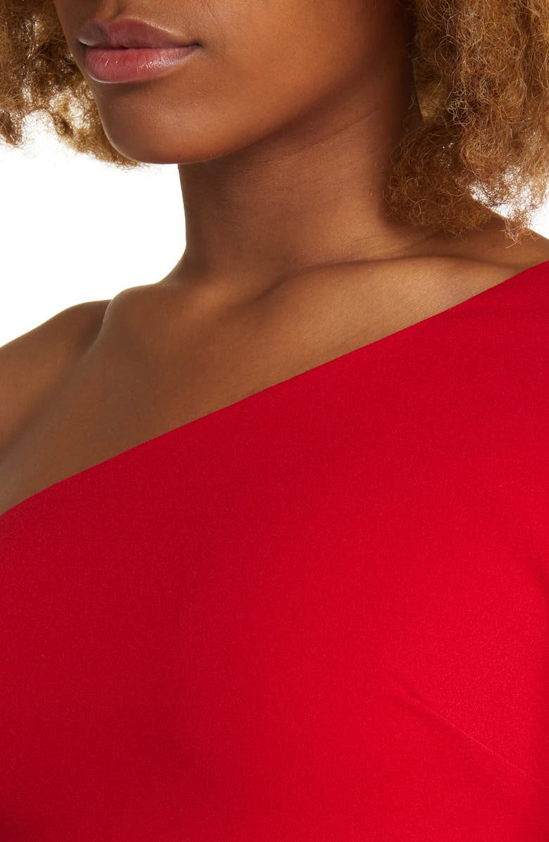 Lulus One to Cherish One-Shoulder A-Line Gown, Alternate, color,