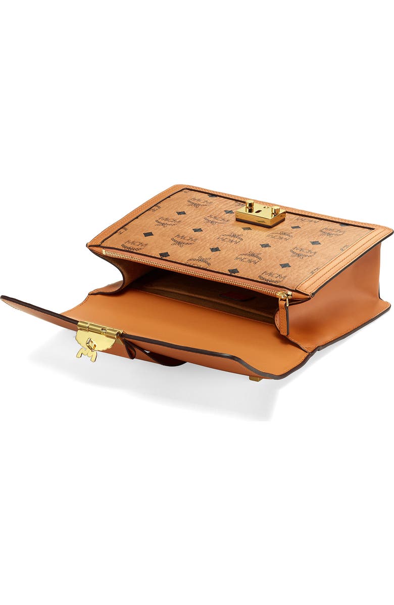 MCM Medium Tracy Visetos & Leather Shoulder Bag, Alternate, color,