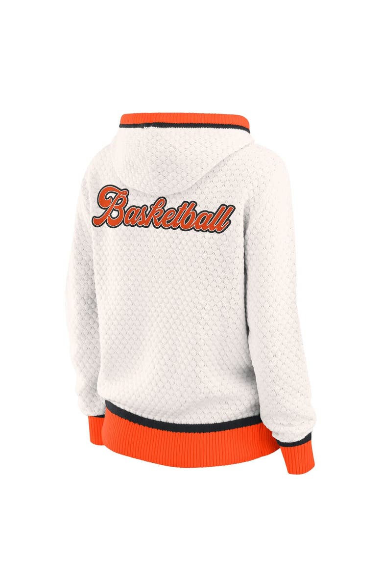 WEAR by Erin Andrews Women's WEAR by Erin Andrews Cream WNBA Hooded Sweater, Alternate, color, Cream