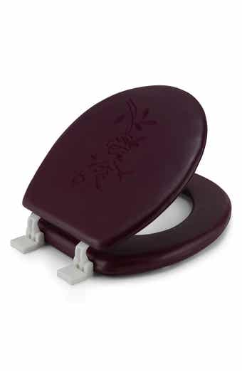 Embroidered Padded Soft Round Toilet Seat