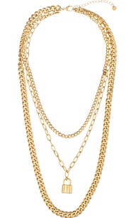 EYE CANDY LOS ANGELES Taaj 3-Piece Multi Drop Necklace