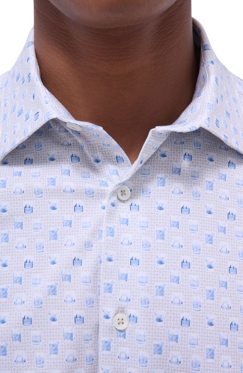 Bugatchi James OoohCotton<sup>®</sup> Button-Up Shirt, Alternate, color, Sand