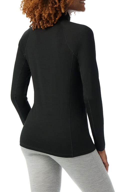 Smartwool Merino Wool Blend Quarter-zip In Black
