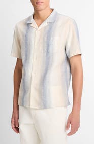 Vince Cabana Cotton & Linen Camp Shirt