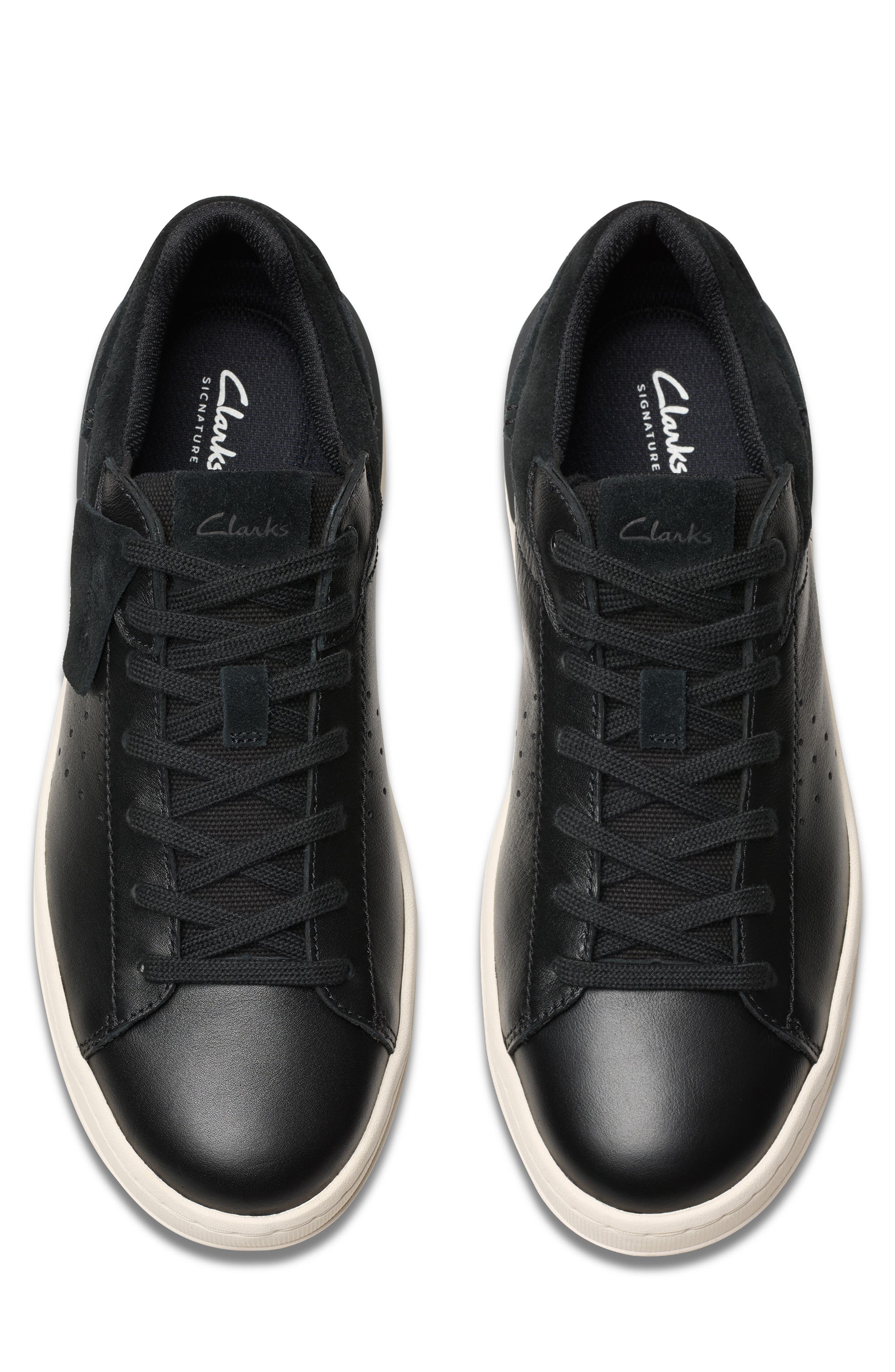 Clarks<sup>®</sup> Courtlite 2 Run Sneaker, Alternate, color, Black Leather
