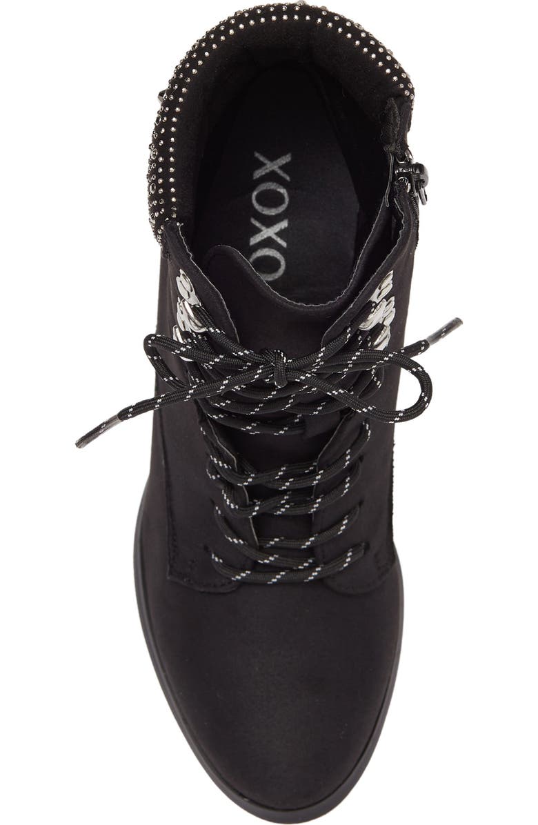 XOXO Maddie Embellished Block Heel Hiker Boot, Alternate, color,