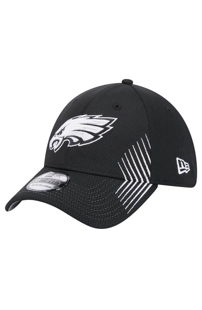 New Era Men's New Era Black Philadelphia Eagles Active 39THIRTY Flex Hat, Main, color, 
