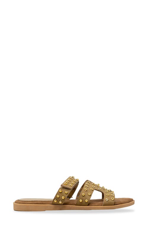 CHASE & CHLOE CHASE AND CHLOE KHARI STUDDED SLIDE SANDAL 