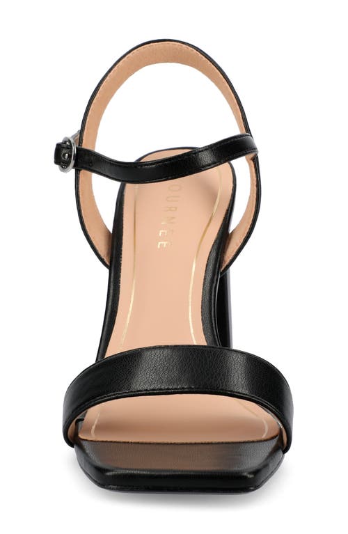 Journee Collection Tru Comfort Foam Tivona Sandal In Black Pu