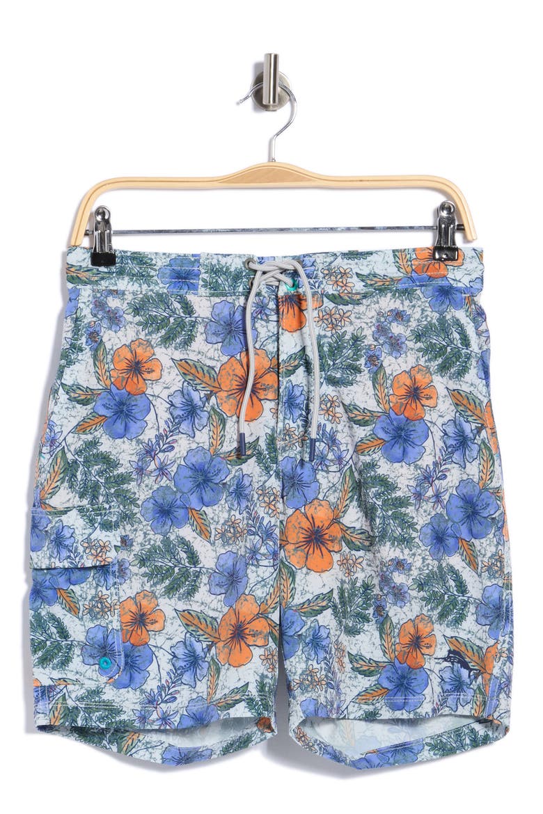 Baja Al Fresco Blooms Swim Trunks, Alternate, color, 22529-WISTERIA BLOOM